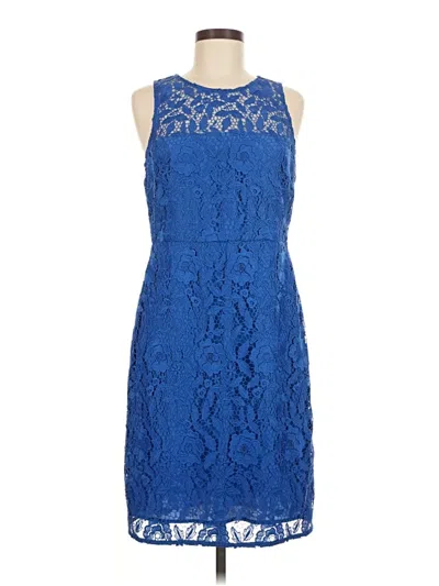 Pre-owned J.crew Collection Cocktail Dress In Blue