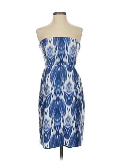 Pre-owned J.crew Collection Cocktail Dress In Blue