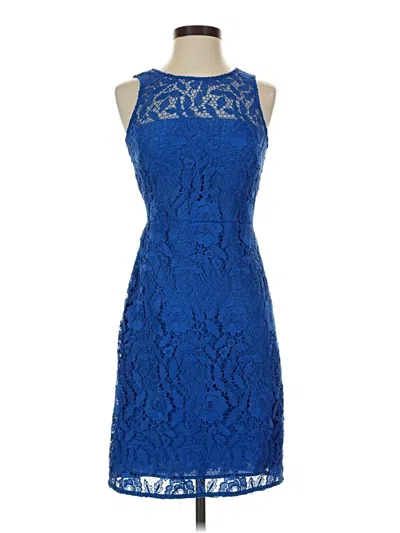 Pre-owned J.crew Collection Cocktail Dress In Blue