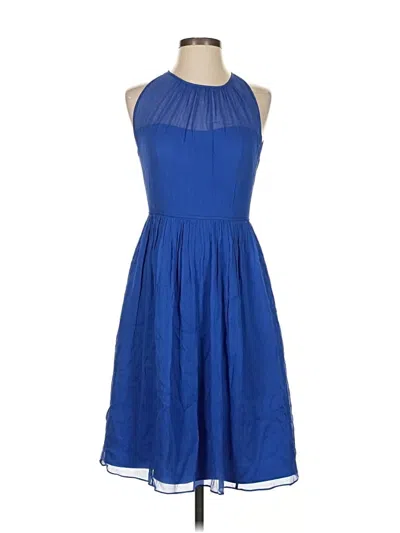 Pre-owned J.crew Collection Cocktail Dress In Blue