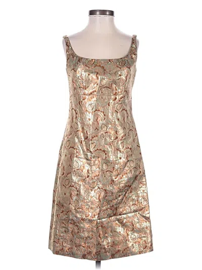 Pre-owned J.crew Collection Cocktail Dress In Brown