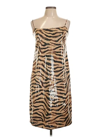 Pre-owned J.crew Collection Cocktail Dress In Brown