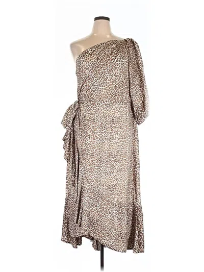 Pre-owned J.crew Collection Cocktail Dress In Brown