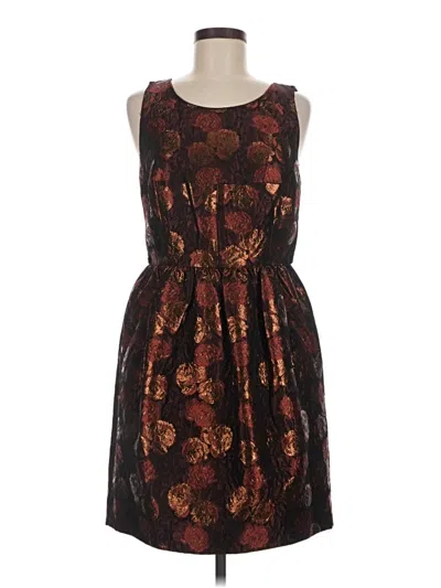 Pre-owned J.crew Collection Cocktail Dress In Brown
