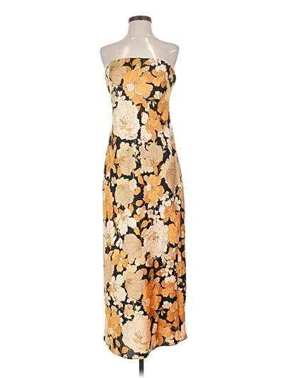 Pre-owned J.crew Collection Cocktail Dress In Gold