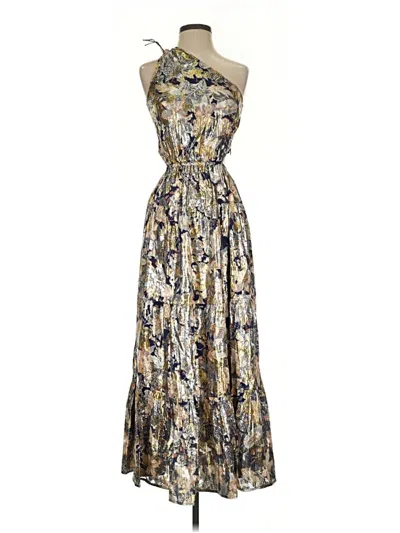 Pre-owned J.crew Collection Cocktail Dress In Gold