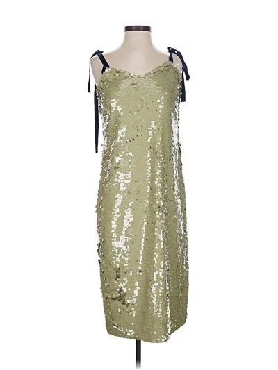 Pre-owned J.crew Collection Cocktail Dress In Green