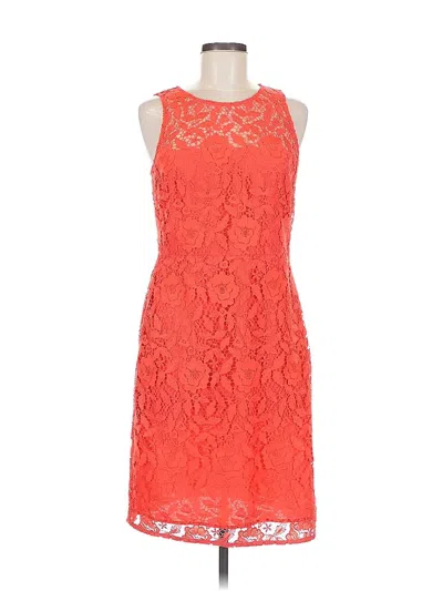 Pre-owned J.crew Collection Cocktail Dress In Orange