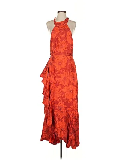 Pre-owned J.crew Collection Cocktail Dress In Orange