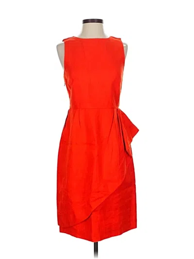 Pre-owned J.crew Collection Cocktail Dress In Orange