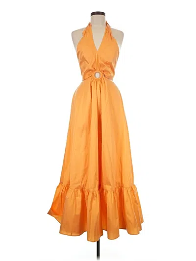 Pre-owned J.crew Collection Cocktail Dress In Orange