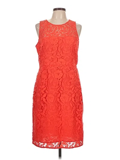 Pre-owned J.crew Collection Cocktail Dress In Orange