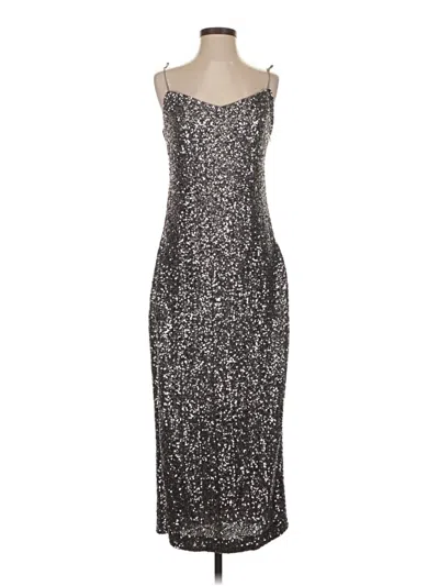 Pre-owned J.crew Collection Cocktail Dress In Silver