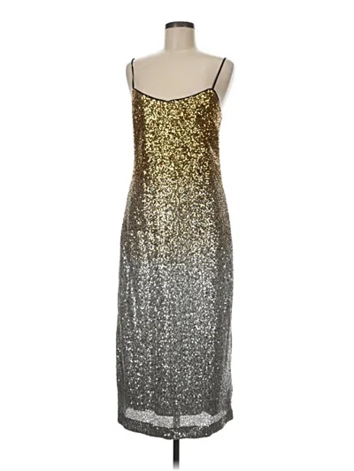 Pre-owned J.crew Collection Cocktail Dress In Silver