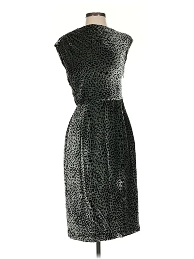 Pre-owned J.crew Collection Cocktail Dress In Silver