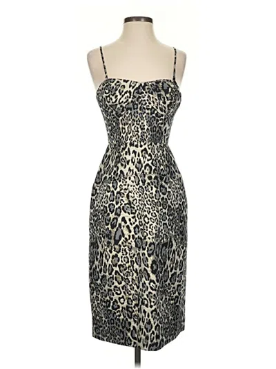 Pre-owned J.crew Collection Cocktail Dress In Tan