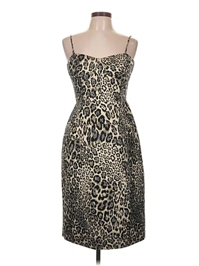 Pre-owned J.crew Collection Cocktail Dress In Tan