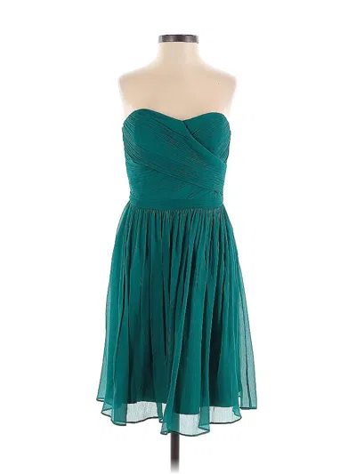 Pre-owned J.crew Collection Cocktail Dress In Teal