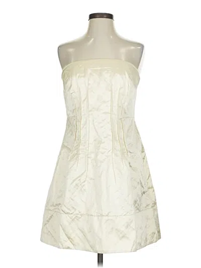 Pre-owned J.crew Collection Cocktail Dress In White