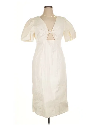 Pre-owned J.crew Collection Cocktail Dress In White