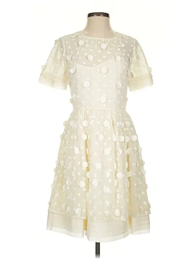 Pre-owned J.crew Collection Cocktail Dress In White