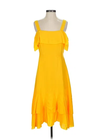 Pre-owned J.crew Collection Cocktail Dress In Yellow