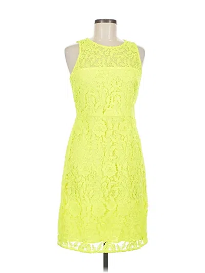 Pre-owned J.crew Collection Cocktail Dress In Yellow