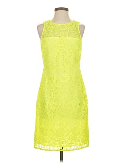 Pre-owned J.crew Collection Cocktail Dress In Yellow
