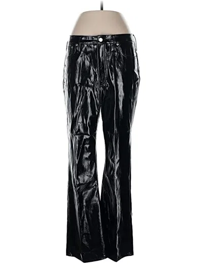 Pre-owned J.crew Collection Faux Leather Pants In Black