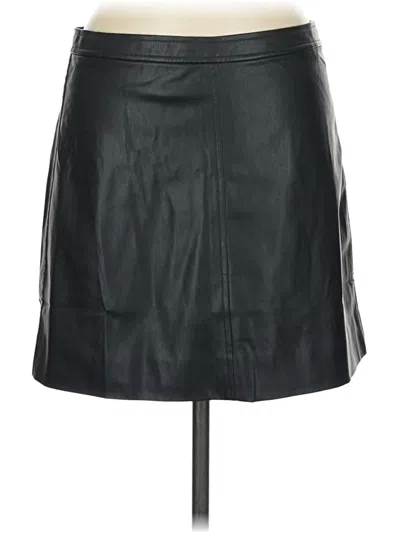 J.crew Collection Faux Leather Skirt In Black