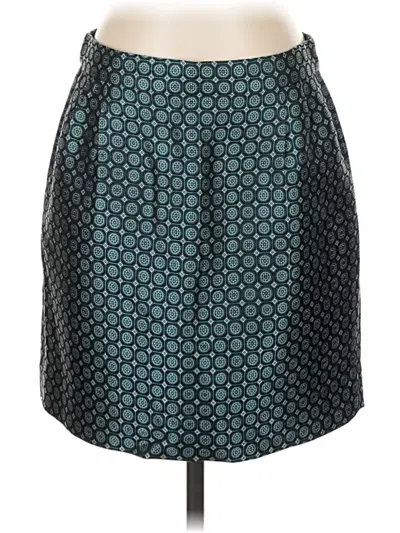 Pre-owned J.crew Collection Formal Skirt In Blue