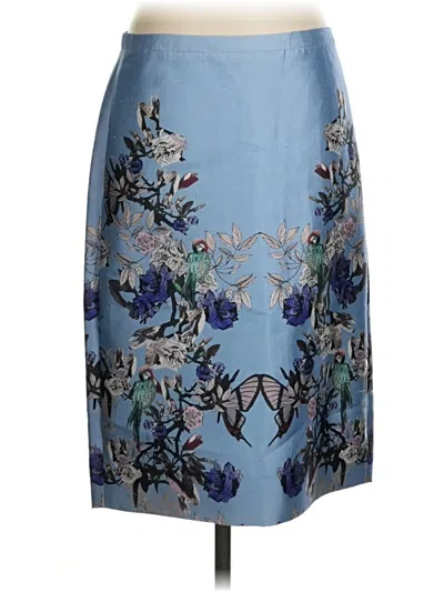 Pre-owned J.crew Collection Formal Skirt In Blue
