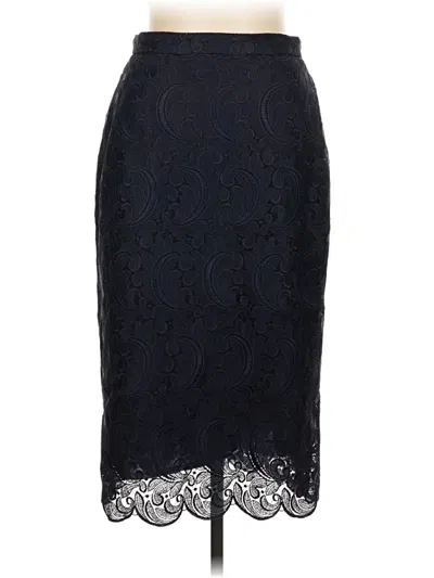 Pre-owned J.crew Collection Formal Skirt In Blue