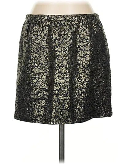 Pre-owned J.crew Collection Formal Skirt In Gold