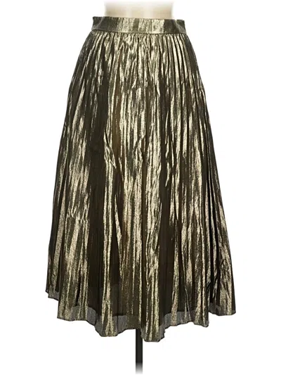 Pre-owned J.crew Collection Formal Skirt In Gold