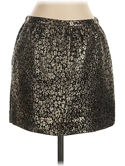 Pre-owned J.crew Collection Formal Skirt In Gold