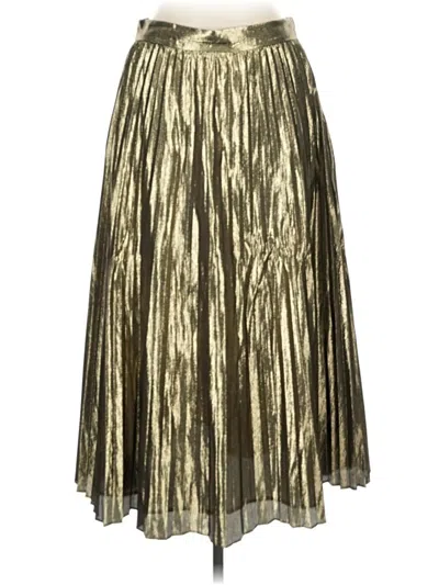 Pre-owned J.crew Collection Formal Skirt In Gold