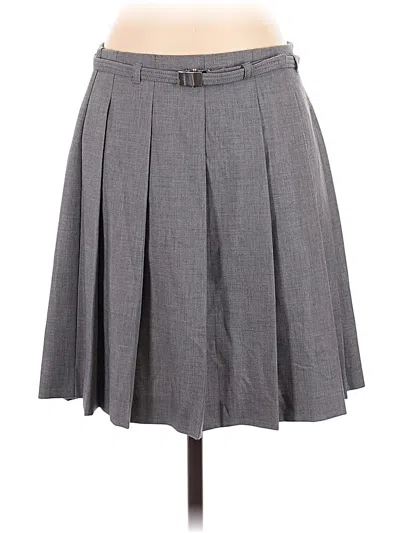 Pre-owned J.crew Collection Formal Skirt In Gray