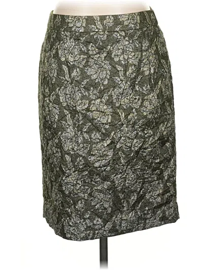 Pre-owned J.crew Collection Formal Skirt In Green