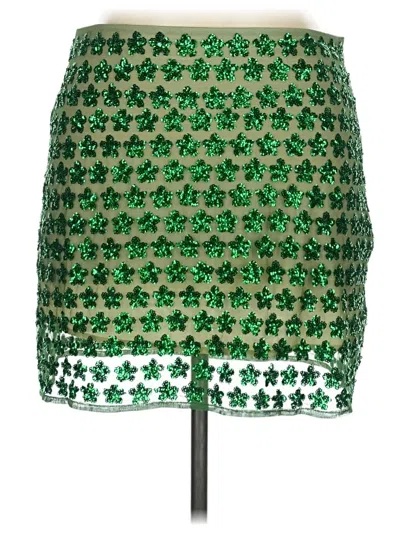 J.crew Collection Formal Skirt In Green