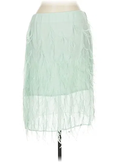 Pre-owned J.crew Collection Formal Skirt In Green