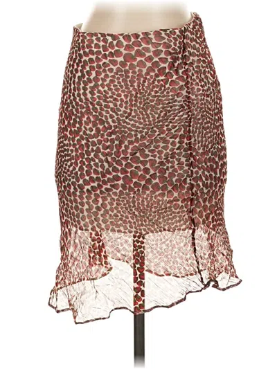 Pre-owned J.crew Collection Formal Skirt In Red