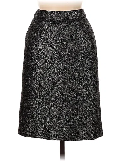 Pre-owned J.crew Collection Formal Skirt In Silver