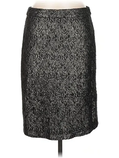 Pre-owned J.crew Collection Formal Skirt In Silver