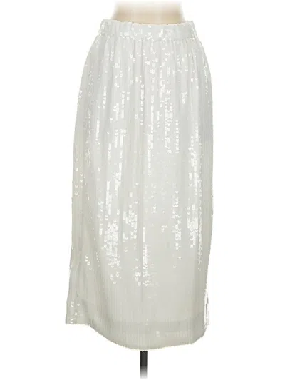 J.crew Collection Formal Skirt In Silver