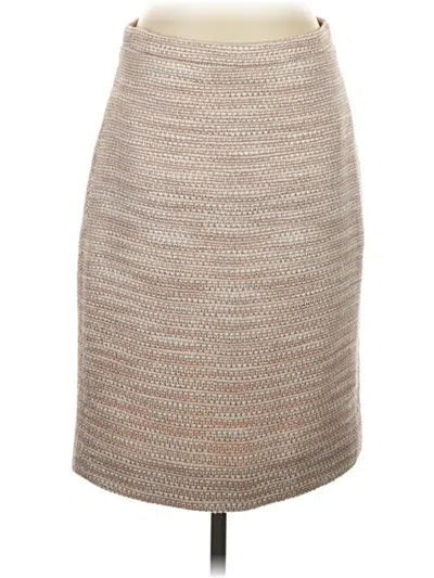 Pre-owned J.crew Collection Formal Skirt In Tan