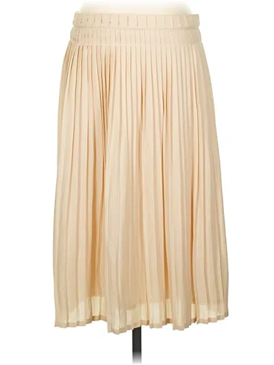 Pre-owned J.crew Collection Formal Skirt In Tan