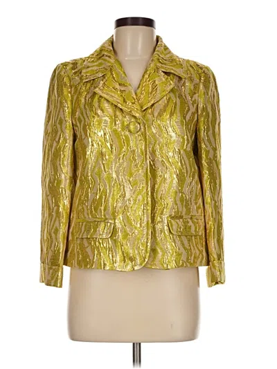 Pre-owned J.crew Collection Jacket In Gold
