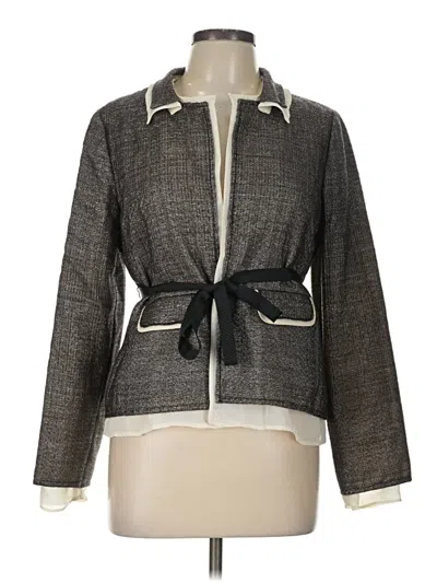 Pre-owned J.crew Collection Jacket In Gray