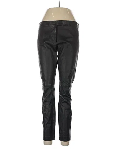 Pre-owned J.crew Collection Leather Pants In Black